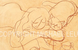 LC-01　a Blissful Moment　image 10.5 x 13 in.　original Lithography　ed. 195　$200　