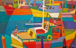 The Pier　36 x 48 in.　Oil on Canvas　