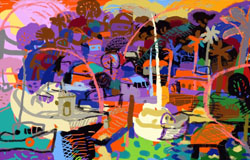 ODP-014　Sauaslito - 5　sizes on demand　original digital printmaking limited edition　
