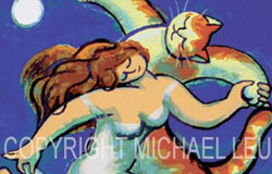 SA-61　the Moon Dancer　image 28.5 x 22 in.　original serigraphs　ed. 135　$800　