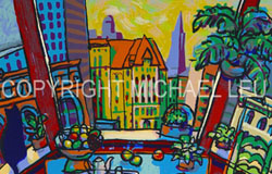 SB-42　the Morning - 2　image 17 x 22 in.　original serigraphs　ed. 128　$400　