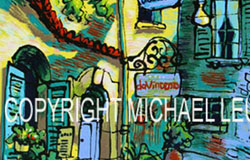 SB-51　Spring Village　image 23 x 16 in.　original serigraphs　ed. 135　$400　