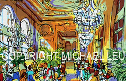 SB-82　Luncheon at Museum D'orsay　image 18 x 22 in.　original serigraphs　ed. 195　$600　