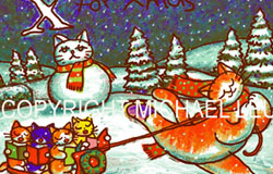 SC-114　X for Xmas　image 15.5 x 14 in.　original serigraphs　ed. 210　$280　