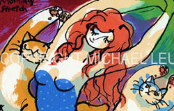 SC-97　Morning Stretch　image 12 x 14.5 in.　original serigraphs　ed. 195　$220　