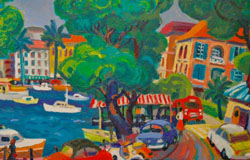 Riviera II　30 x 54 in.　Oil on Canvas　