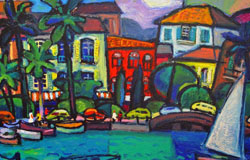Riviera I　36 x 48 in.　Oil on Canvas　