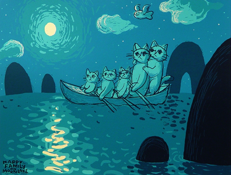作者サイン入り】マイケル・ルー Fishing in moon lake-